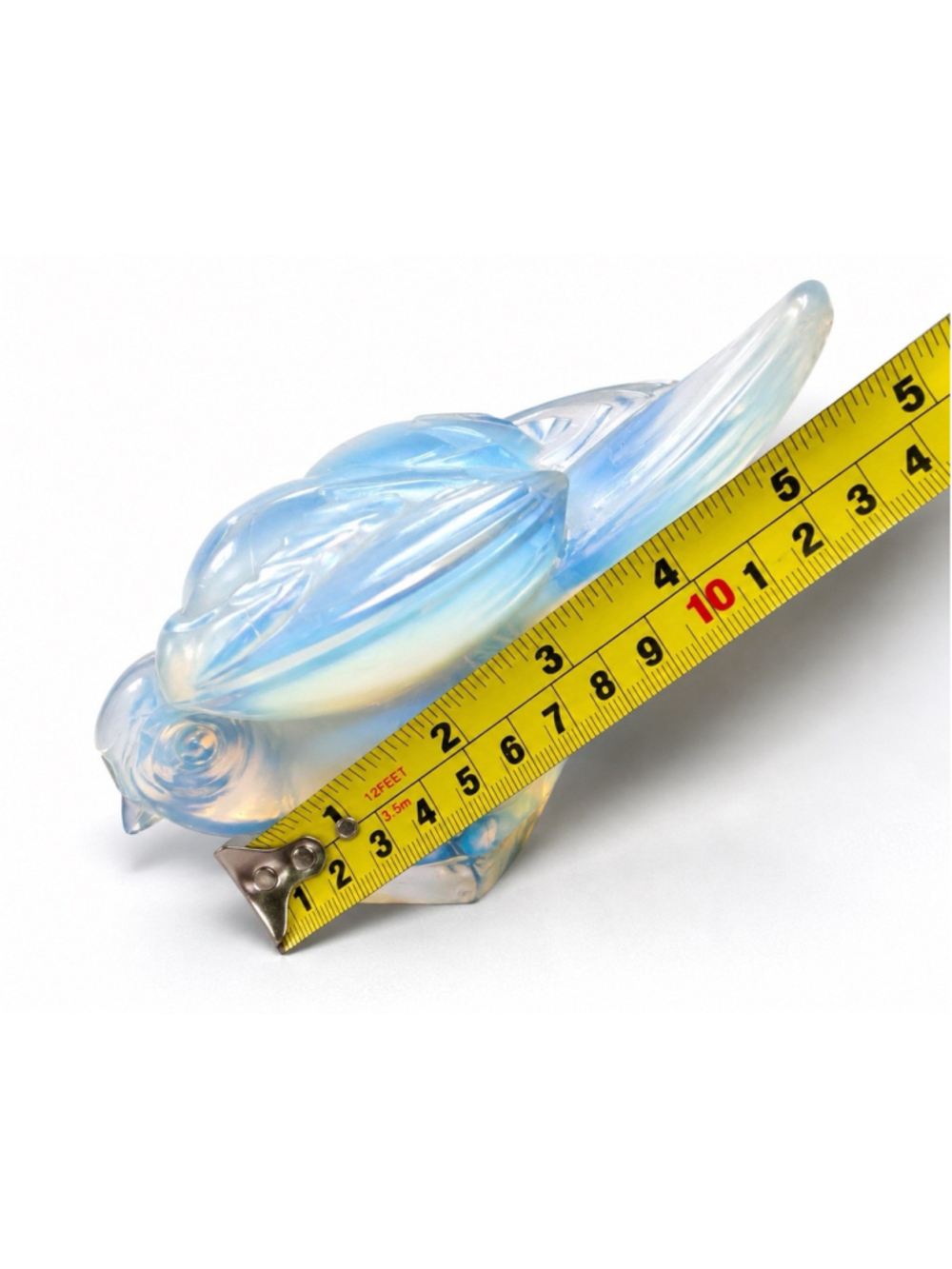 Signed Sabino France Opalescent Glass Bird Figurine Art Deco French Glass - Picture 7 of 7